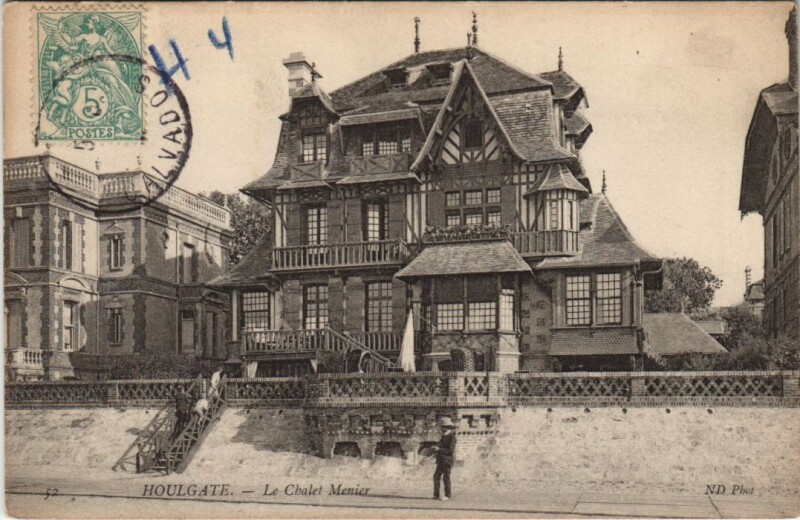Carte postale ancienne Houlgate Le Chalet Menier à Houlgate