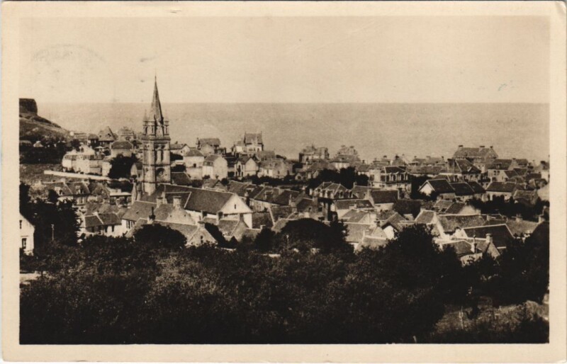 Carte postale ancienne Arromanches Port de la Liberation - Vue Generale