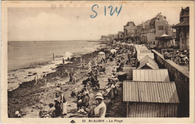Carte postale ancienne Saint-Aubin La Plage