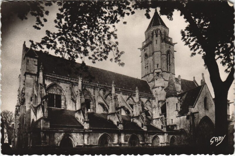 Carte postale ancienne Caen Eglise Saint-Etienne