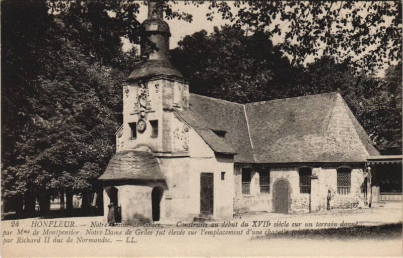 Carte postale ancienne Honfleur Notre-Dame de Grace à Honfleur