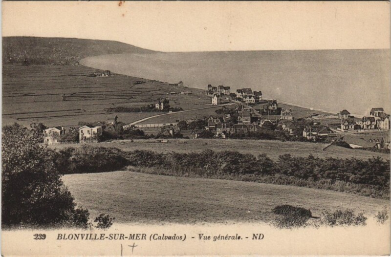 Carte postale ancienne Blonville-sur-Mer Vue Generale à Blonville-sur-Mer