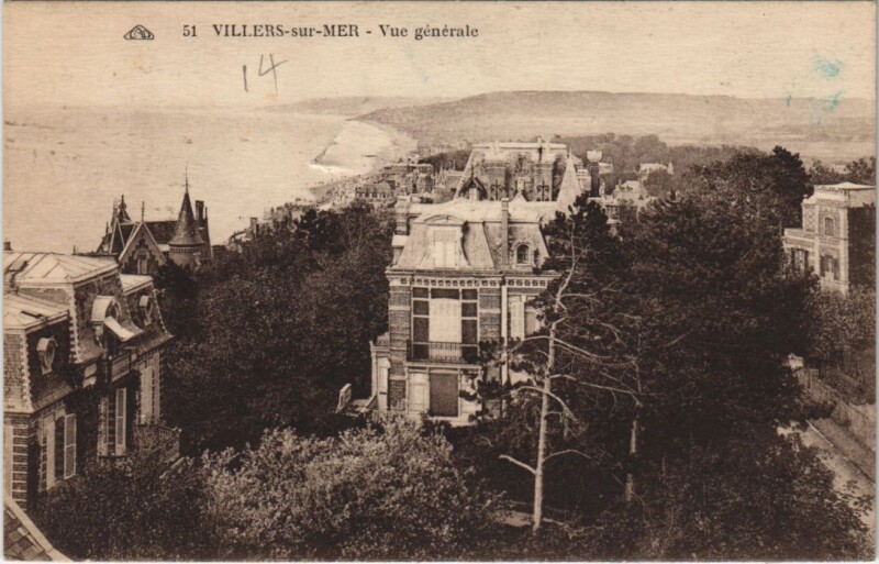 Carte postale ancienne Villers-sur-Mer Vue Generale à Villers-sur-Mer