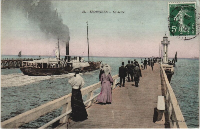 Carte postale ancienne Trouville La Jetee
