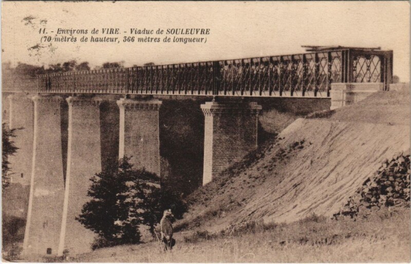Carte postale ancienne Vire Environs - Viaduc de Souleuvre