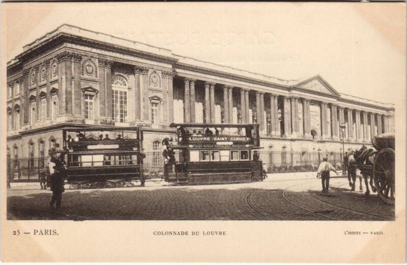 Carte postale ancienne Paris 1e Colonnade du Louvre à Paris 1er