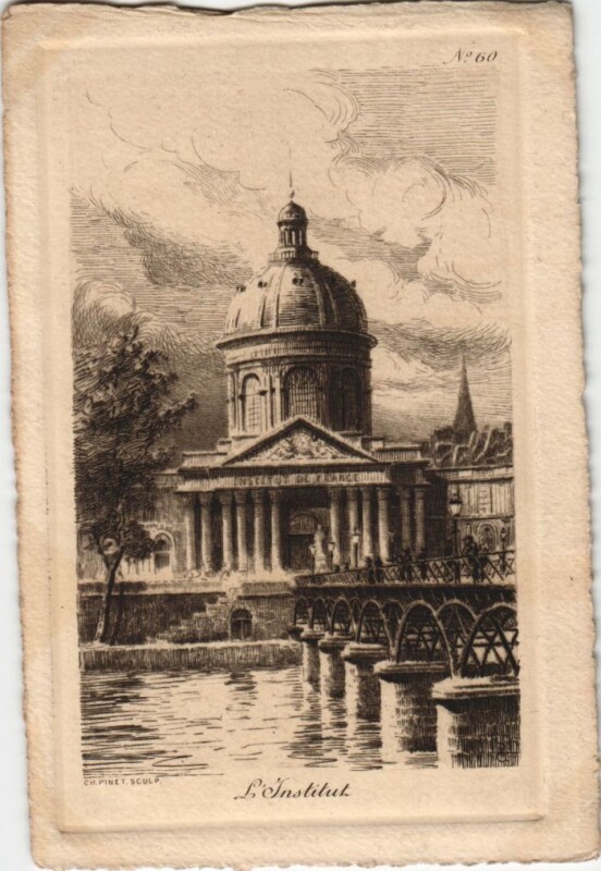 Carte postale ancienne Ancien Vieux Paris l'Institut