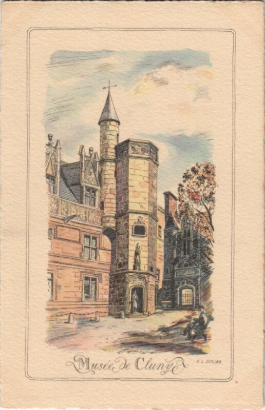 Carte postale ancienne Ancien Vieux Paris Musee du Cluny