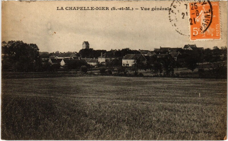 Carte postale ancienne La Chapelle-Iger - Vue Generale à La Chapelle-Iger
