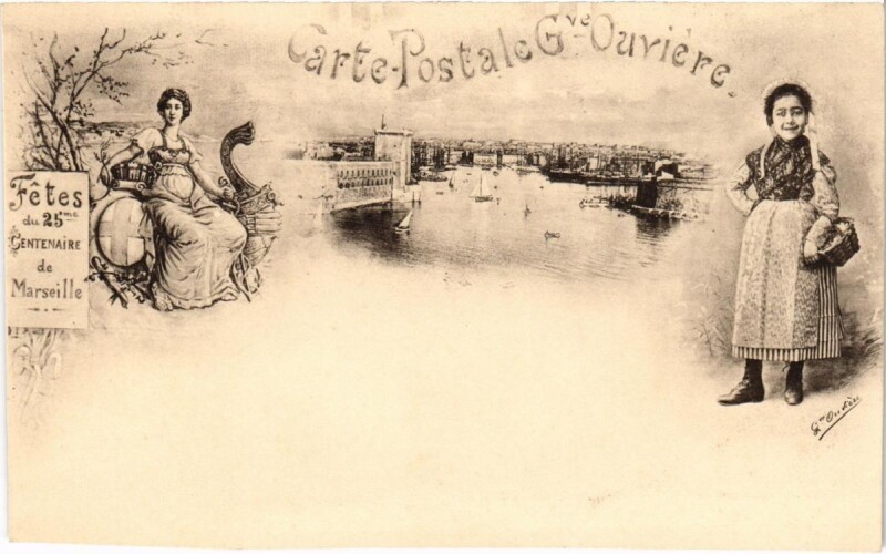 Carte postale ancienne Marseille - Fetes du 25me Centenaire à Marseille