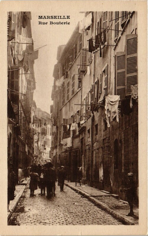 Carte postale ancienne Marseille Rue Bouterie à Marseille