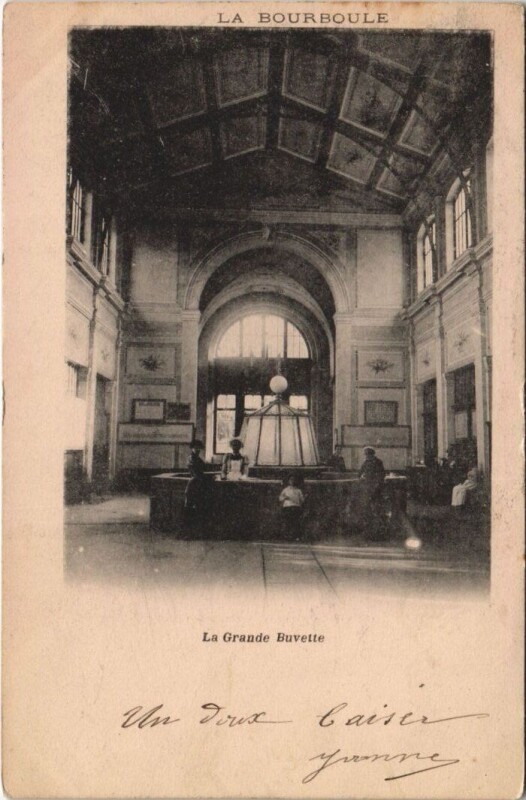 Carte postale ancienne La Bourboule-La Grande Buvette à La Bourboule