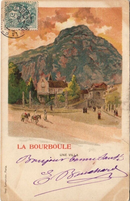 Carte postale ancienne La Bourboule-Une Villa Litho à La Bourboule