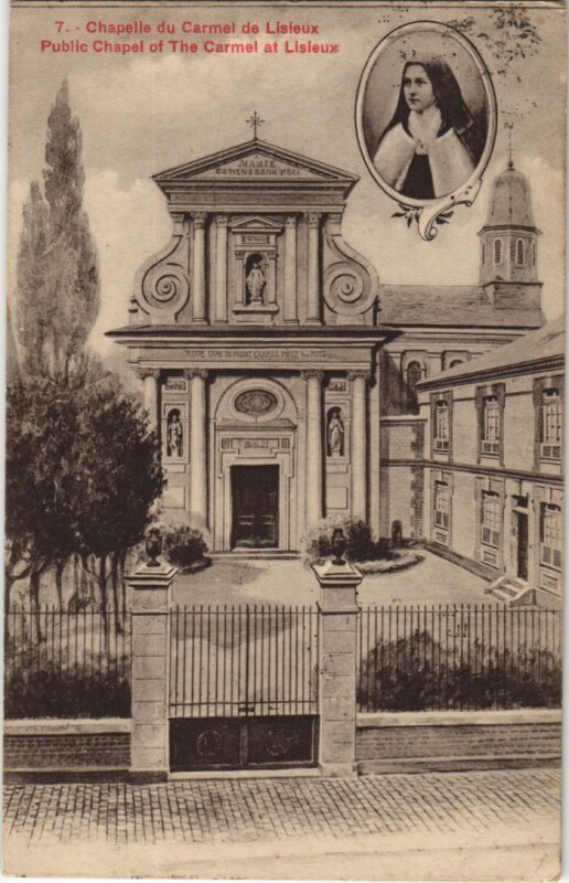 Carte postale ancienne Lisieux Chapelle du Carmel à Lisieux