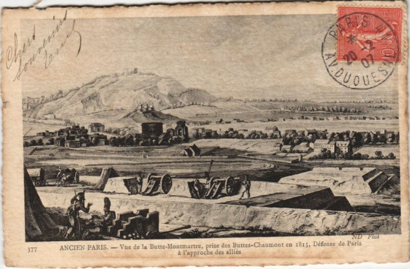 Carte postale ancienne Ancien Paris Butte-Montmartre