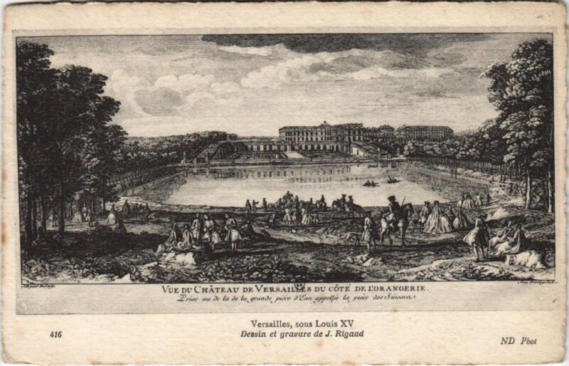 Carte postale ancienne Ancien Paris Chateau de Versailles