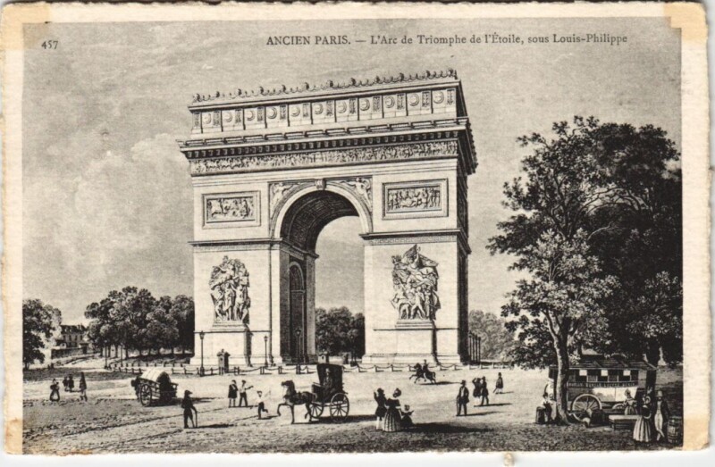 Carte postale ancienne Ancien Paris Arc de Triomphe de l'Etoile