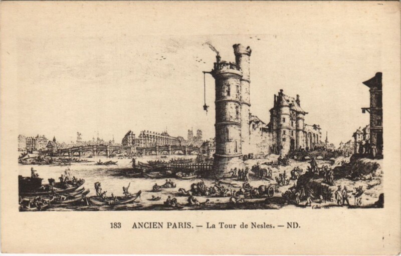Carte postale ancienne Ancien Paris Tour de Nesle