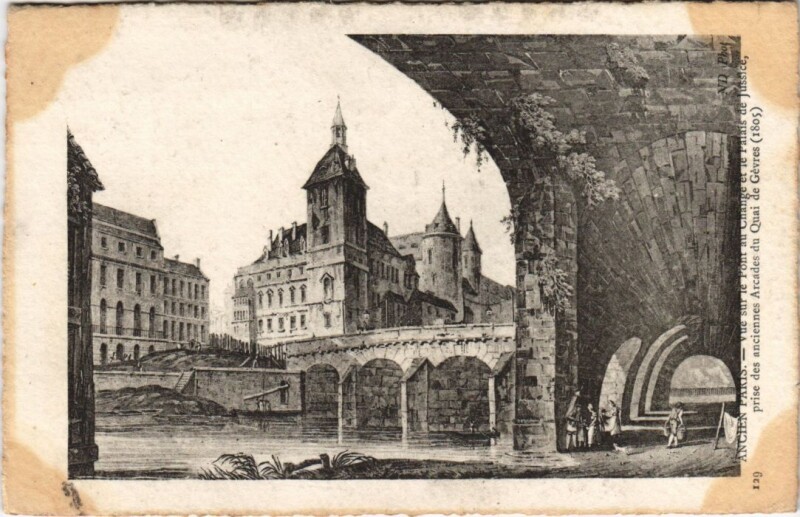 Carte postale ancienne Ancien Paris Pont au Change