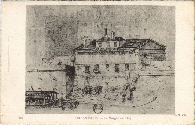 Carte postale ancienne Ancien Paris La Morgue