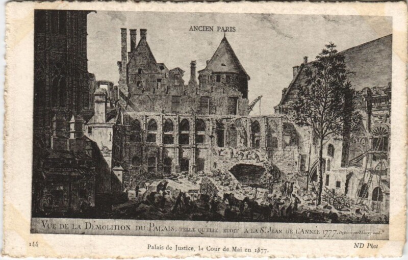 Carte postale ancienne Ancien Paris Palais de Justice