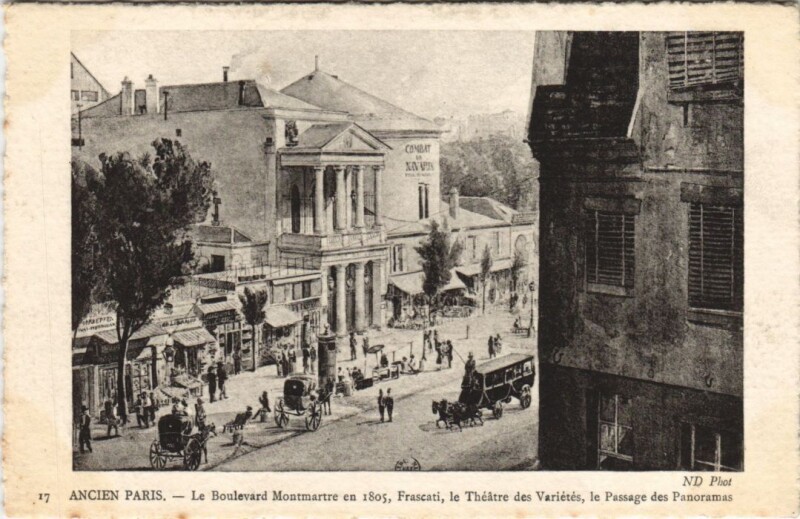Carte postale ancienne Ancien Paris Boulevard Montmartre