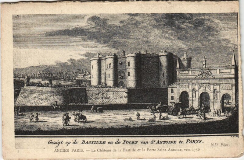 Carte postale ancienne Ancien Paris Chateau de la Bastille