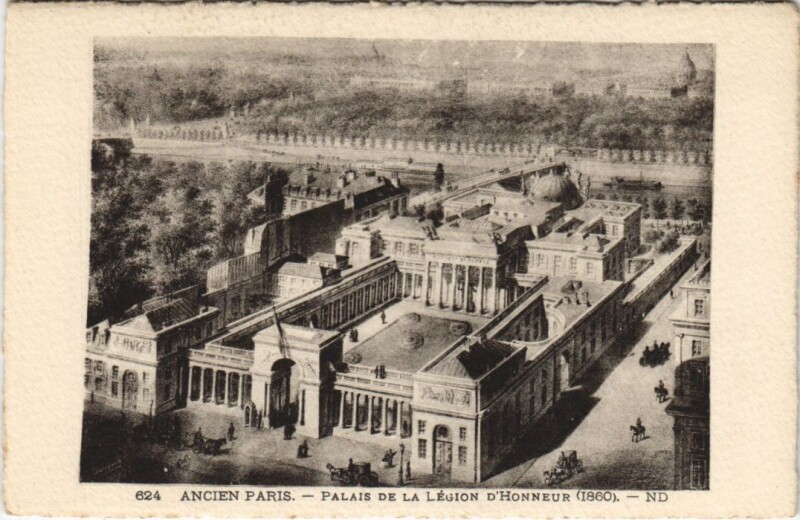 Carte postale ancienne Ancien Paris Palais de la Legion d'Honneur