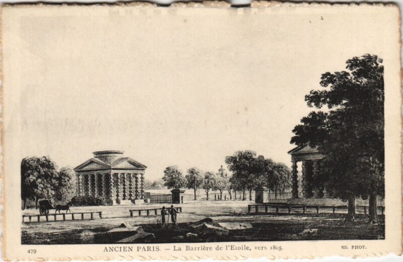 Carte postale ancienne Ancien Paris Barriere de l'Etoile