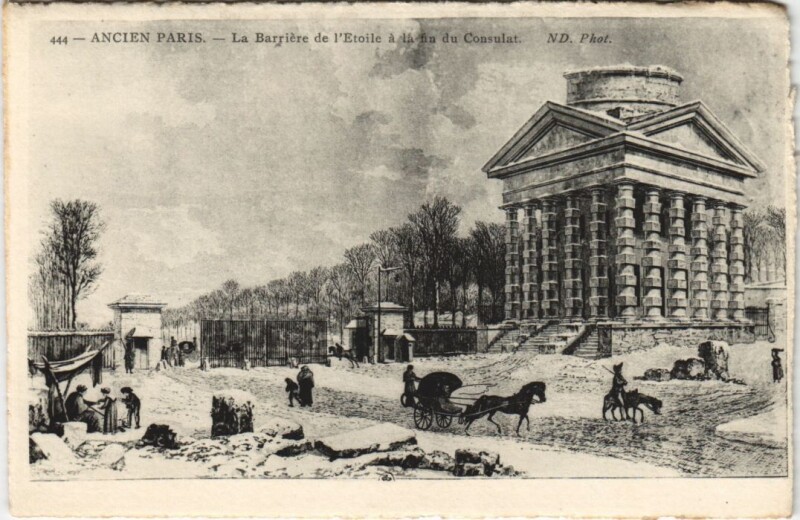 Carte postale ancienne Ancien Paris Barriere de l'Etoile