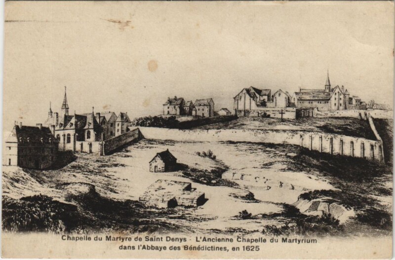 Carte postale ancienne Ancien Paris Chapelle du Martyre de Saint-Denis