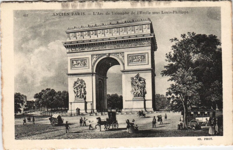 Carte postale ancienne Ancien Paris Arc de Triomphe