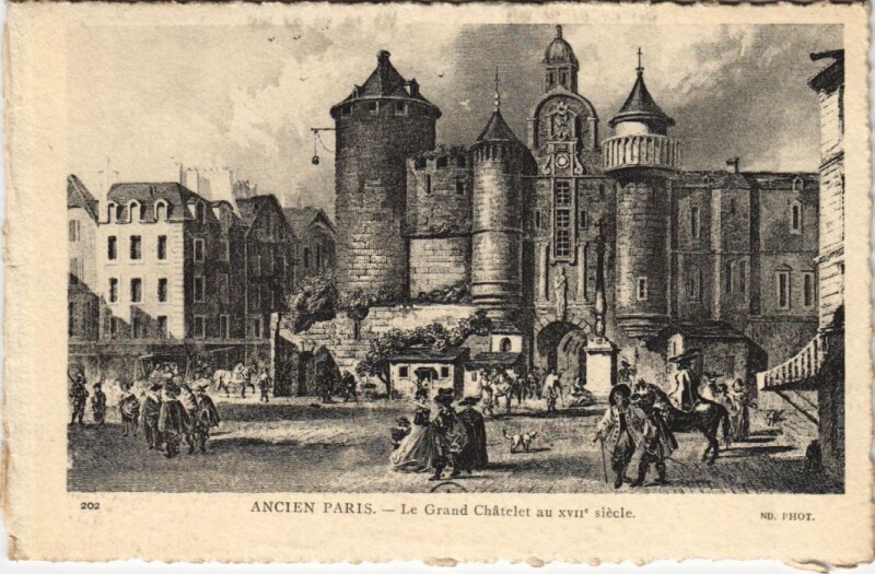 Carte postale ancienne Ancien Paris Le Grand Chatelet