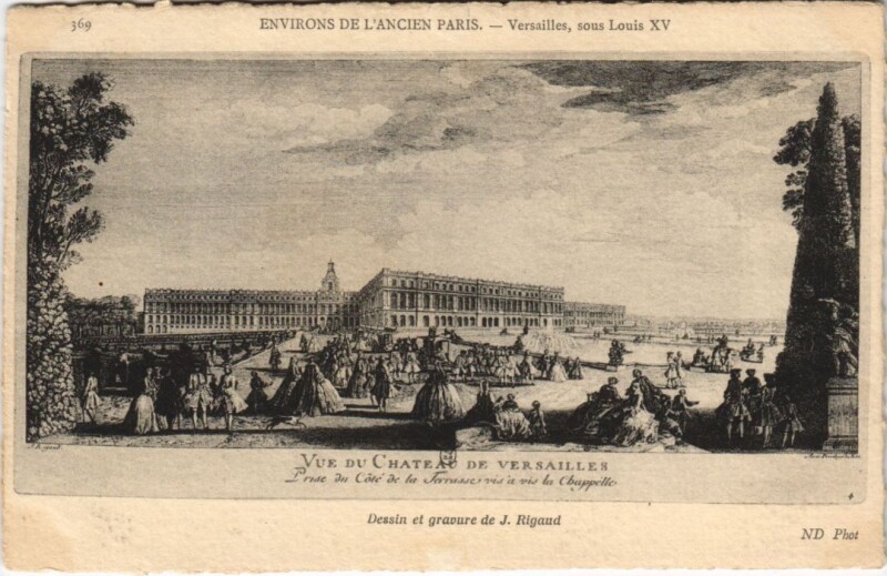 Carte postale ancienne Ancien Paris Chateau de Versailles