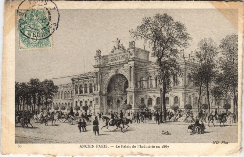 Carte postale ancienne Ancien Paris Palais de l'industrie