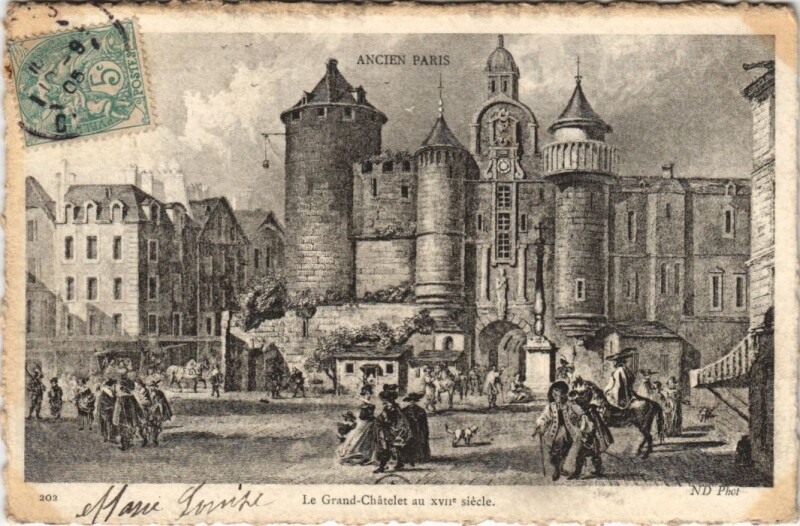 Carte postale ancienne Ancien Paris Le Grand Chatelet
