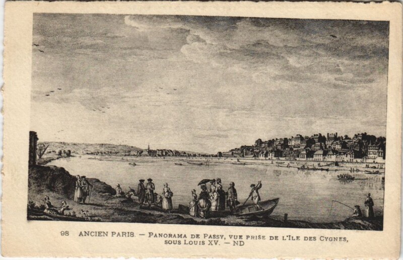 Carte postale ancienne Ancien Paris Panorama de Passy