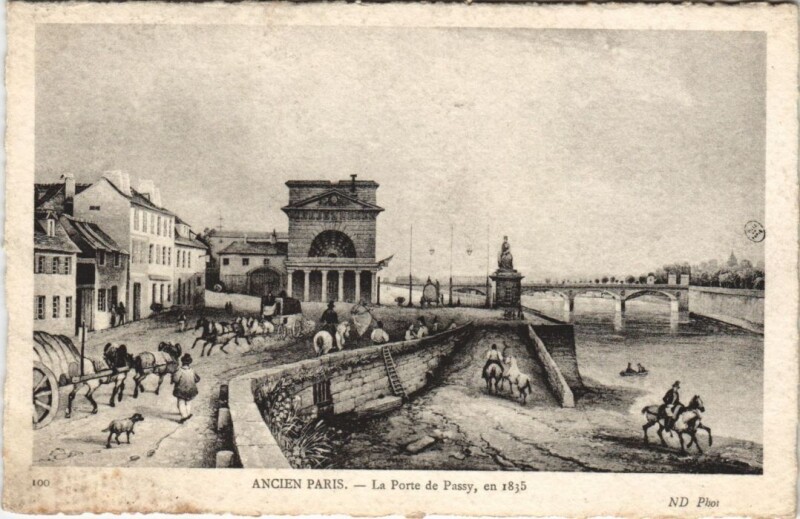 Carte postale ancienne Ancien Paris Porte de passy