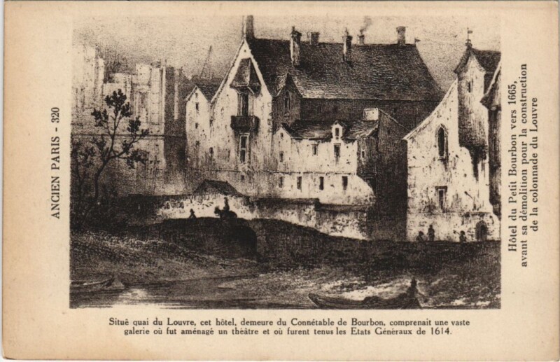 Carte postale ancienne Ancien Paris Hotel du Petit Bourbon