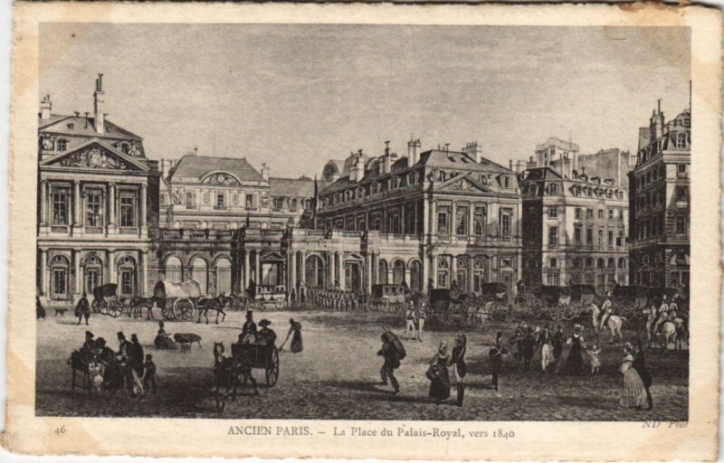 Carte postale ancienne Ancien Paris place du palais Royal
