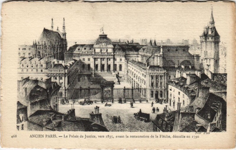 Carte postale ancienne Ancien Paris Palais de Justice