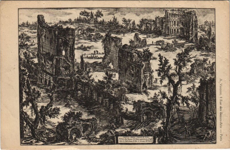 Carte postale ancienne Ancien Paris Ruines