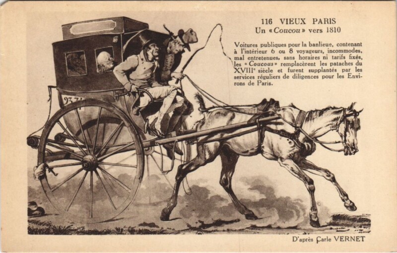 Carte postale ancienne Vieux Paris un Coucou