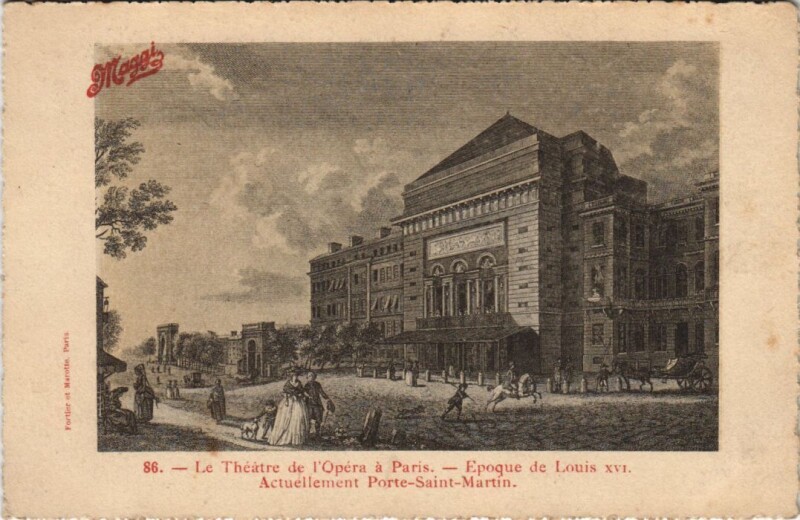 Carte postale ancienne Vieux Paris Theatre de l'Opera
