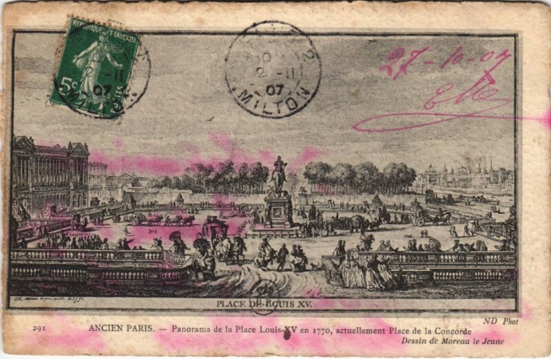 Carte postale ancienne Ancien Paris Place de la Concorde