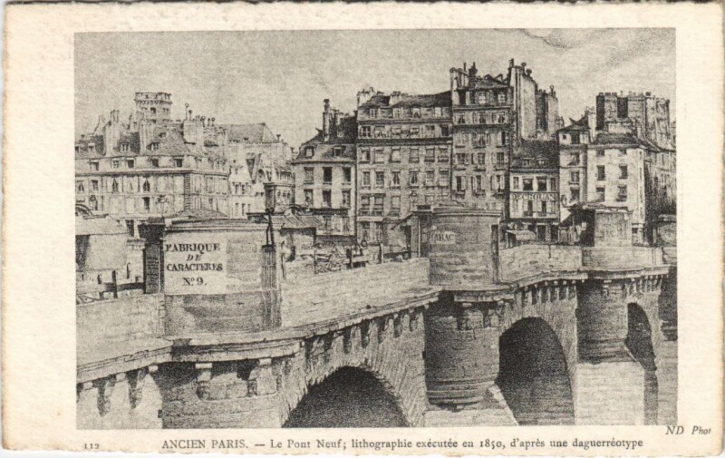 Carte postale ancienne Ancien Paris Le Pont-Neuf
