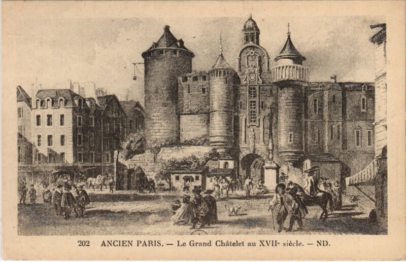 Carte postale ancienne Ancien Paris Le Grand Chatelet