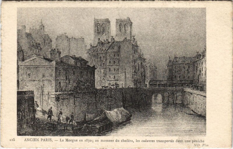 Carte postale ancienne Ancien Paris La Morgue