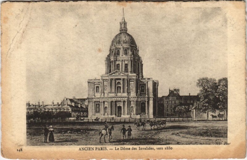 Carte postale ancienne Ancien Paris Dome des Invalides