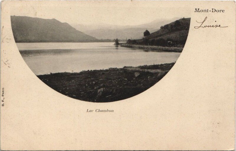Carte postale ancienne Mont-Dore-Lac Chambon à Mont-Dore